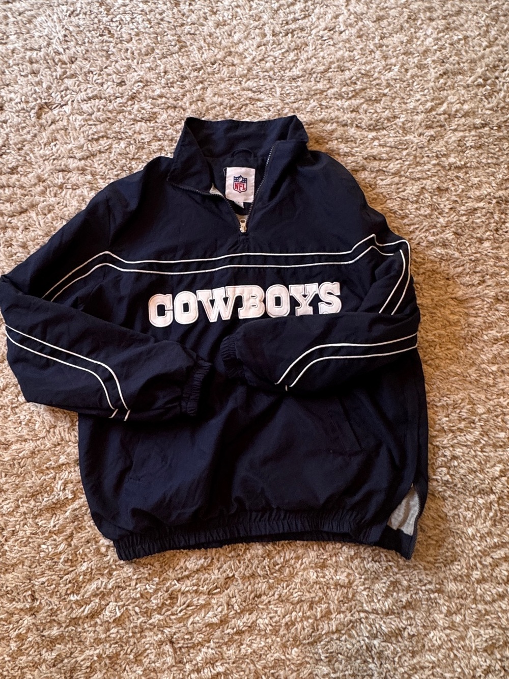 Vintage Mens NFL Cowboys Navy Pullover